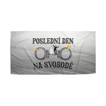 Sprchový závěs Ručník Poslední den na svobodě: 50x100 cm