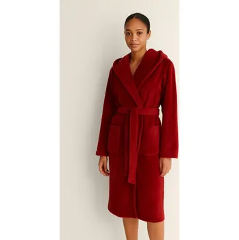 Souprava dámského spodního prádla Župan Calvin Klein s kapucí, dámský, červený, vel. XS/S