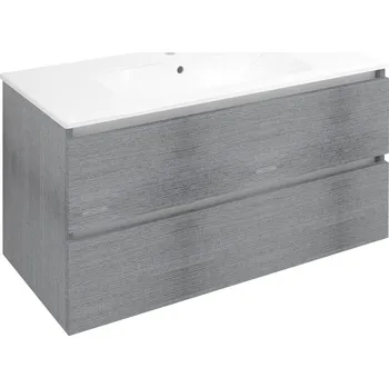 Koupelnový nábytek Sapho Ezara Umyvadlová skříňka 99,8x52x46cm, dub stříbrný, EZ101-1111