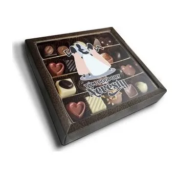 Bonboniéra Pralinky Tým podpory nevěsty: 20 ks pralinek