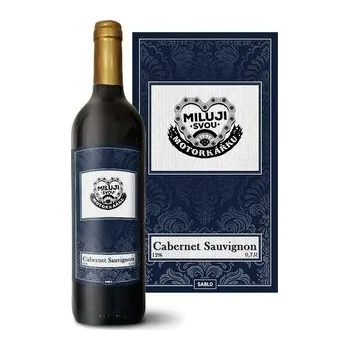 Víno Červené víno Miluji svou motorkářku: 0,75 l