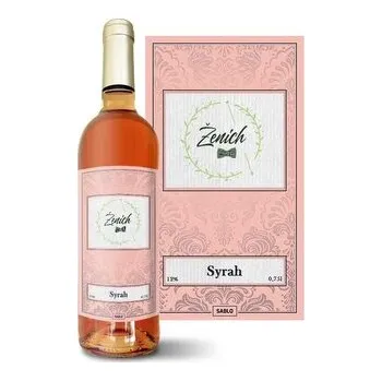 Víno Růžové víno Ženich motýlek: 0,75 l