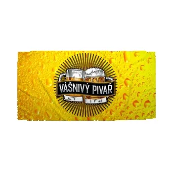Sprchový závěs Ručník Vášnivý pivař: 70x140 cm