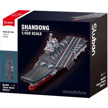 Stavebnice Sluban Sluban Model Bricks M38-B1189 Letadlová loď Shandong