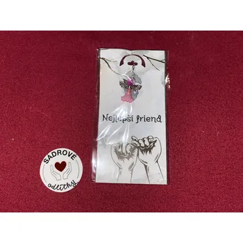 HandMade by VeJa Dárková karta - nejlepší friend (ruce)