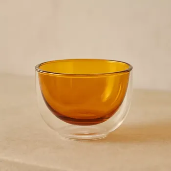 Hübsch – Jídelní miska KIOSK 350 ml, jantarová