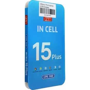 Náhradní díl pro mobilní telefon LCD deska iPhone 15 Plus s digitizérem black (ZY-LTPS) IC Transferable