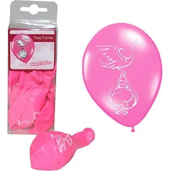 Balónek Balónky růžové holčička - 12ks