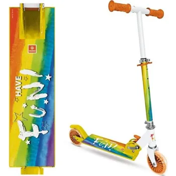 Odrážedlo Dětská koloběžka duhová Rainbow ALU