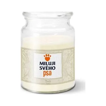 Svíčka Svíčka Miluji svého psa: 500 g