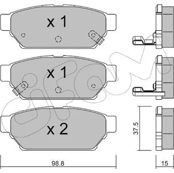 Brzdová destička CIF-822-396-0