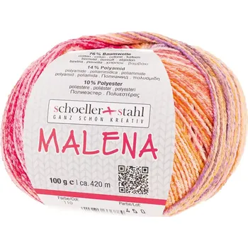 Příze Schoeller Stahl Malena 110 (Letní příze Malena 110 Sundown)