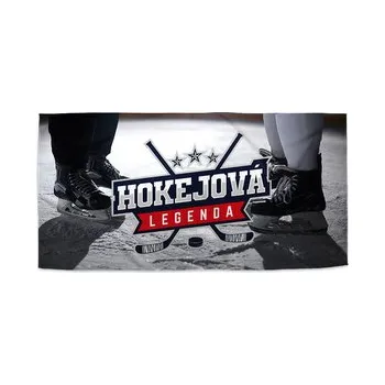 Sprchový závěs Ručník Hokejová legenda: 70x140 cm