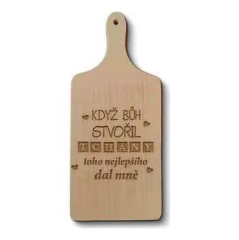 Kuchyňský nůž Prkénko Když Bůh stvořil tchány