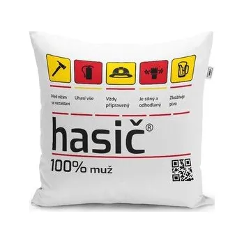 Polštář Hasič: 40x40 cm