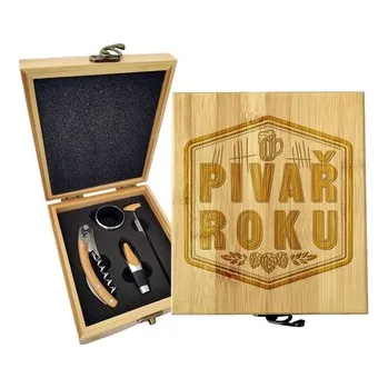 Víno Dárková sada na víno Pivař roku: 147×168×49 mm
