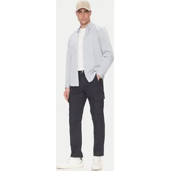 BOSS Kalhoty z materiálu 50536882 Tmavomodrá Regular Fit 34_32