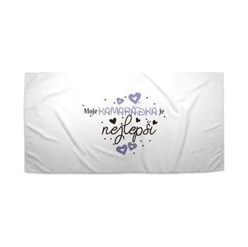 Sprchový závěs Ručník Moje kamarádka je nejlepší: 30x50 cm