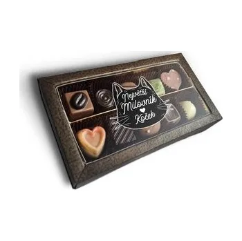 Bonboniéra Pralinky Největší milovník koček: 10 ks pralinek