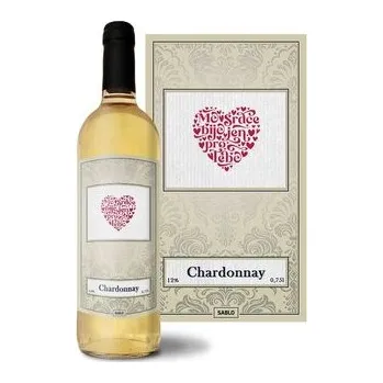 Víno Bílé víno Mé srdce bije jen pro Tebe: 0,75 l