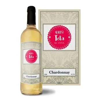 Víno Bílé víno Nejlepší teta na světě: 0,75 l