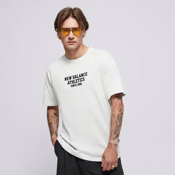 Pánské tričko New Balance Tričko Varsity Graphic Tričko Šedá M