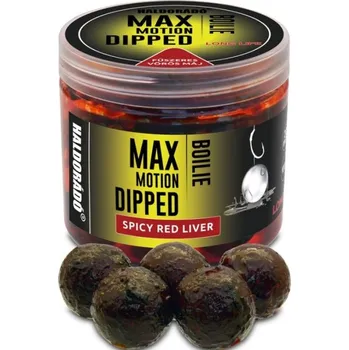 Nástraha HALDORÁDÓ HALDORADO Boilies MAX Motion Dipped 20mm Spicy Red Liver