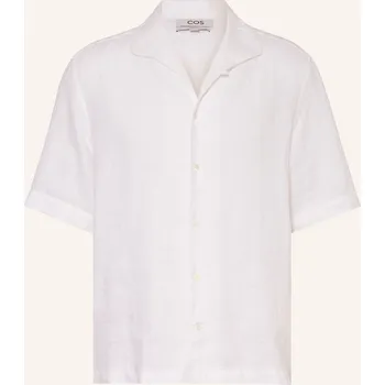 Pánská košile Cos Pánská Košile Resort Regular Fit Ze Lnu, bílá, 44