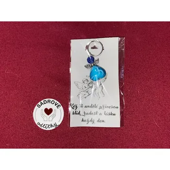 HandMade by VeJa Dárková karta - citát č.21 - Kéž ti andělé přinesou (Š)