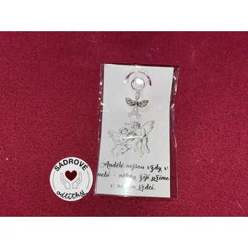 HandMade by VeJa Dárková karta - citát č.20 - Andělé nejsou vždy (Š)