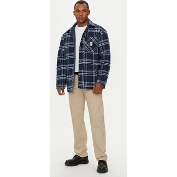 Wrangler Bunda pro přechodné období Casey 112357279 Modrá Relaxed Fit XL