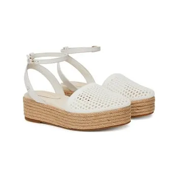 Dámská móda Espadrilky Tommy Hilfiger Knit Mesh Espadrille Platform FW0FW08743 Bílá 37