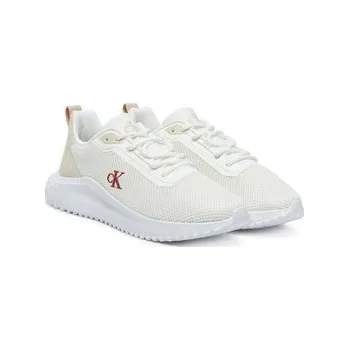 Oblečení a móda Tenisky Calvin Klein Jeans EVA RUNNER L-UP MIX MESH LOGO CK YW0YW01851 bílá 00X, EUR 38