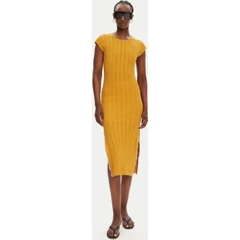 Dámské šaty PINKO Úpletové šaty 104745 A2FR Hnědá Regular Fit L