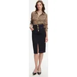 Marciano Guess Džínová sukně 5YGD13 7347A Tmavomodrá Regular Fit 40