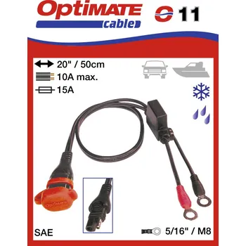 Elektrická zásuvka Tecmate O11 příslušenství k Accumate a Optimate - očka / vodotěsná zásuvka 10A