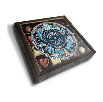 Bonboniéra Pralinky Jsem cyklista tělem i duší: 20 ks pralinek