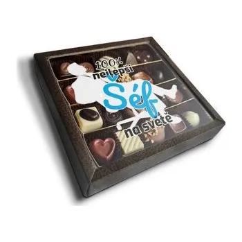 Bonboniéra Pralinky 100% nejlepší šéf na světě: 20 ks pralinek