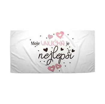Sprchový závěs Ručník Moje vnučka je nejlepší: 70x140 cm