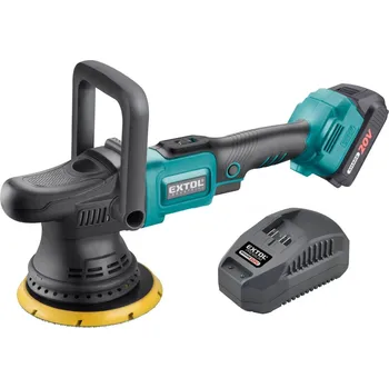 leštička EXTOL INDUSTRIAL 8791844 aku leštička orbitální 150mm SHARE20V 2Ah LiIon BRUSHLESS