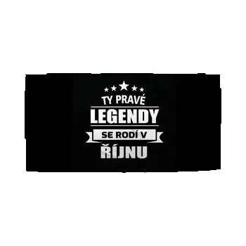 Sprchový závěs Ručník Ty pravé legendy se rodí v říjnu: 50x100 cm