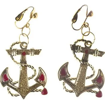 Karnevalový doplněk Náušnice námořnice kotva