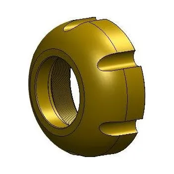 Příslušenství pro výčepní zařízení Varia-Plus Čelní matice Global, Royal PVD titan Počet drážek: 6