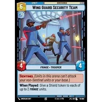 Sběratelská karetní hra Wing Guard Security Team 072/202 - Jump to Lightspeed Typ karty: Standard