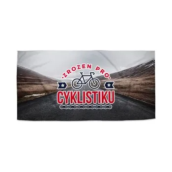 Sprchový závěs Ručník Zrozen pro cyklistiku: 30x50 cm