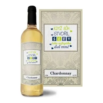 Víno Bílé víno Když Bůh stvořil šéfy: 0,75 l