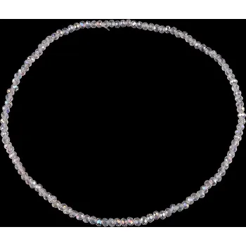 Náhrdelník Náhrdelník pružný z broušených skleněných korálků Varianta: 3 transparent AB, Balení: 1 ks