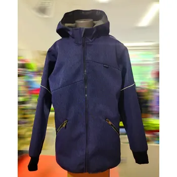 Chlapecká bunda Fantom Chlapecká PRODLOUŽENÁ softshellová bunda s FLEECEM - modrá KONFEKČNÍ VELIKOST: 122