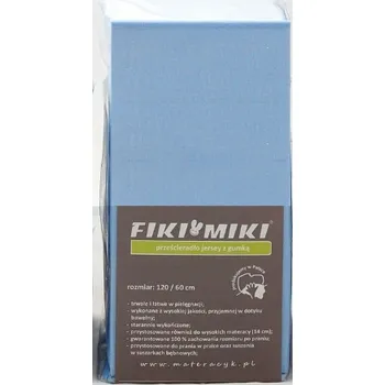 Prostěradlo Fiki Miki Prostěradlo Jersey 120/60 Modrý