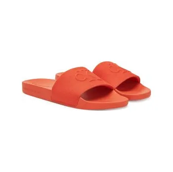 Pánské pantofle Nazouváky Calvin Klein Jeans Slide Hf Mono Cv YM0YM01282 Oranžová 42